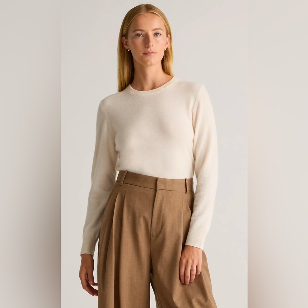 Quince Mongolian Cashmere Crewneck Sweater